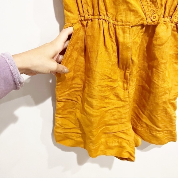 Anthropologie Maeve Linen Luana Utility Romper - Picture 5 of 11